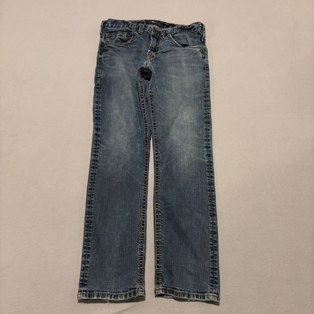 Silver Jeans Eddie 32x32 33x29 Blue Denim Medium Wash High Rise Y2K Grunge